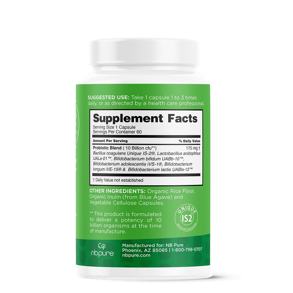 nbpure Poobiotics - emballage-resume, bénéfices potentiels pour le bien-être digestif.