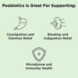 nbpure Poobiotics - gélules probiotiques pour le soutien digestif quotidien.