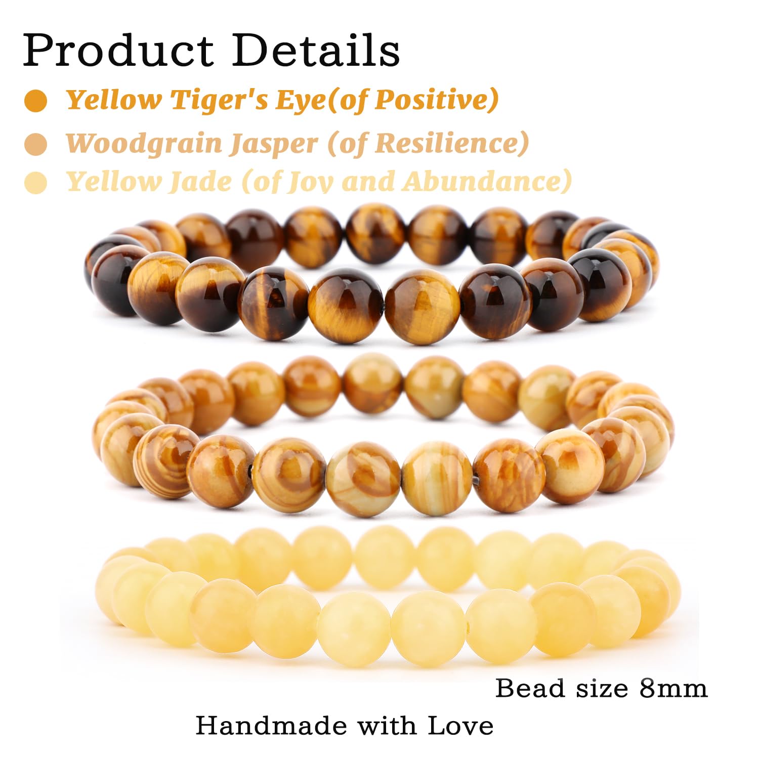 NCB bracelet jaspe bois-grain détail texture et énergie propice à la méditation