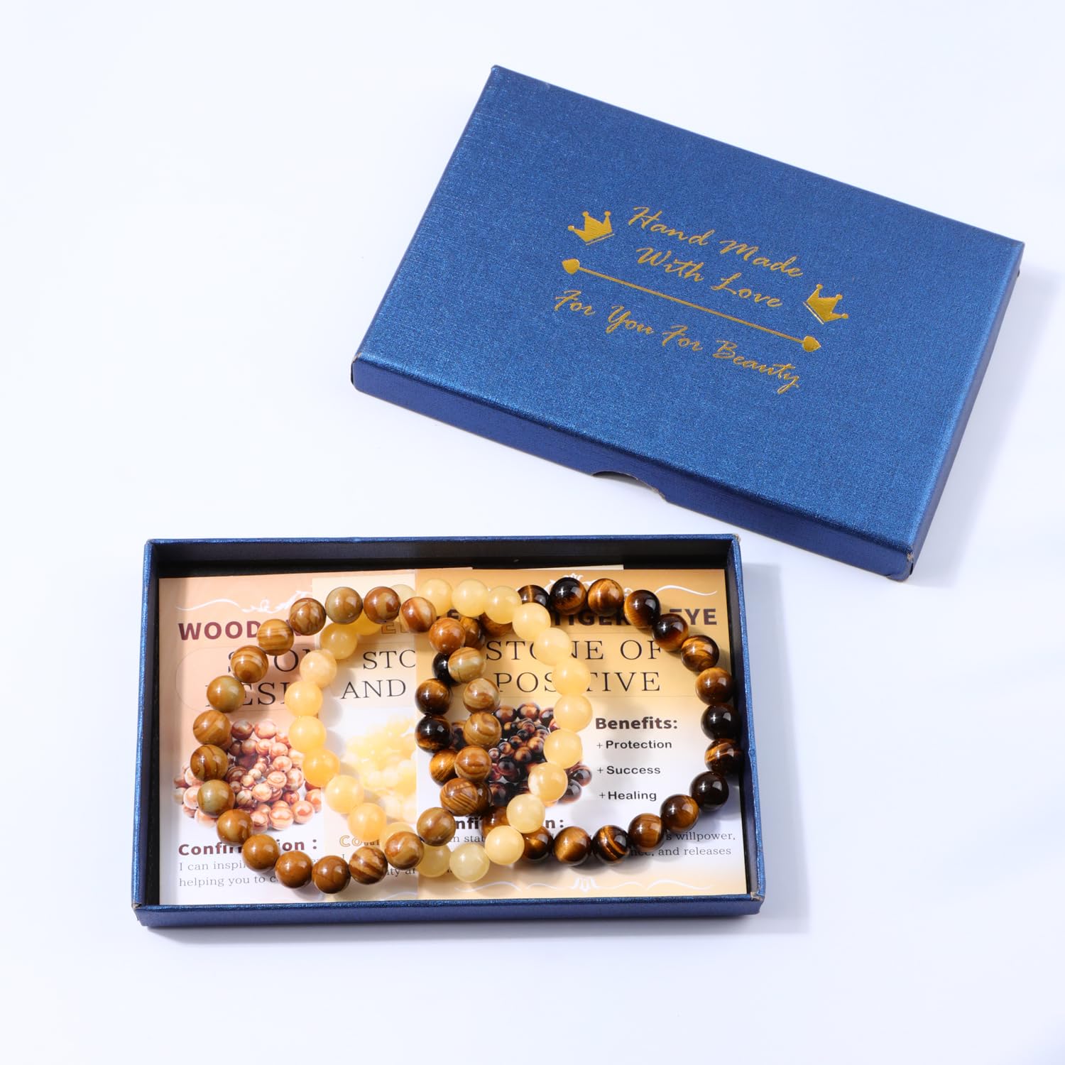 NCB bracelet œil de tigre jaune lueur chaude et ancrage naturel