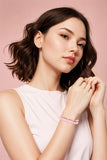NCB design élégant bracelets gemmes naturelles rose quartz rhodochrosite pour tous styles.