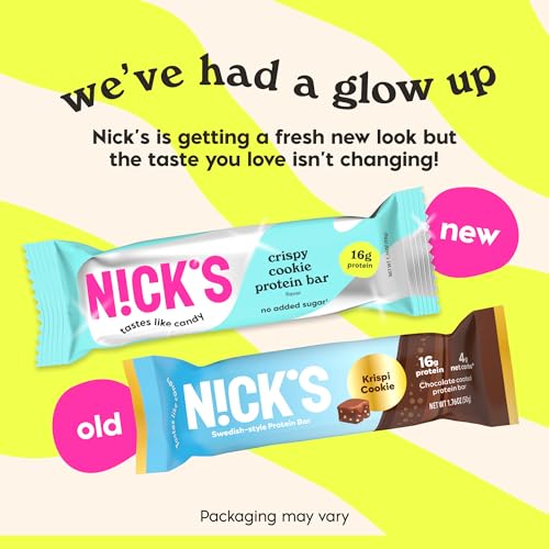 N!CK'S barre protéine Crispy Cookie Chocolate coupe révèle le cœur croquant