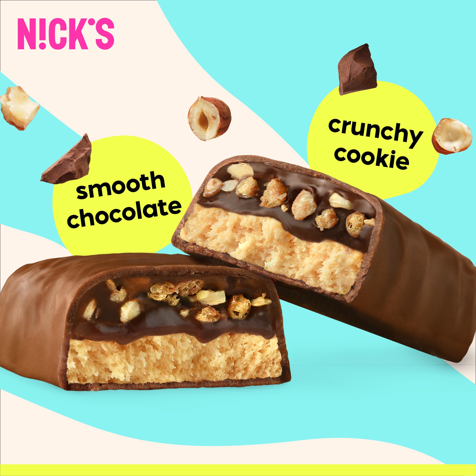N!CK'S barre protéine Crispy Cookie Chocolate ingrédients simples et appréciés