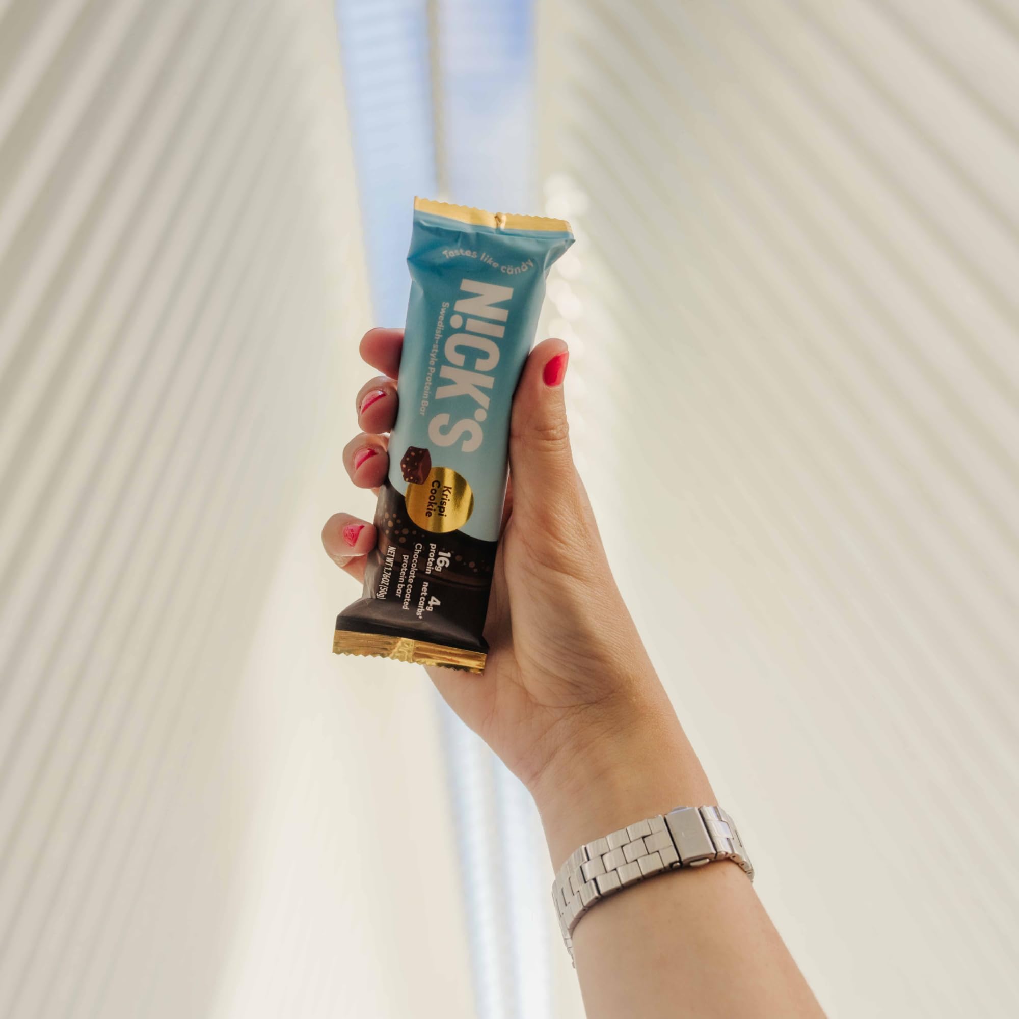 N!CK'S barre protéine Crispy Cookie Chocolate pack de douze barres pratique