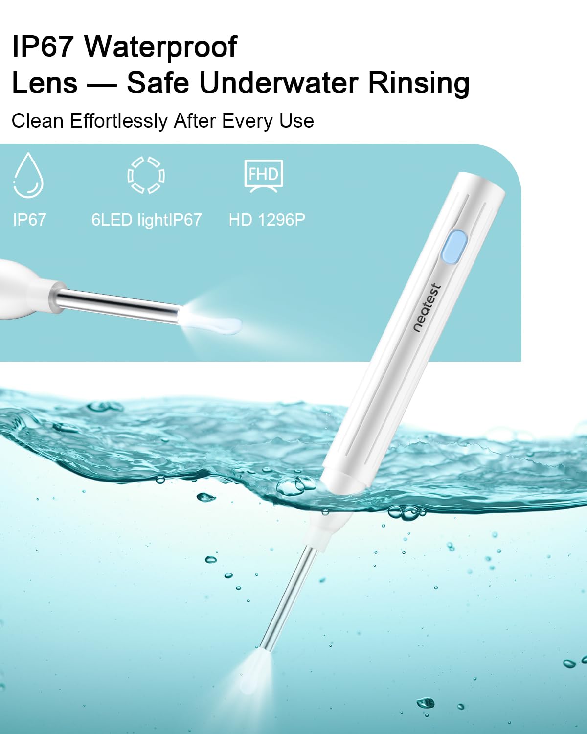 NEATEST lentilles et embouts IP67 pour nettoyage hygiénique et sûr.