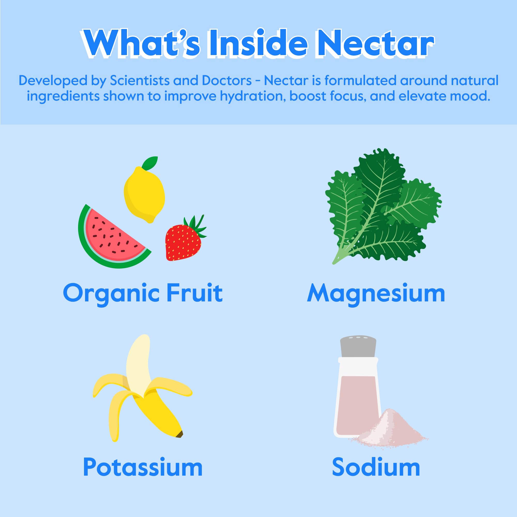 Nectar: boisson d'hydratation quotidienne prête à consommer.