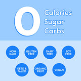Nectar Calm: emballage sans sucre et zéro calorie.