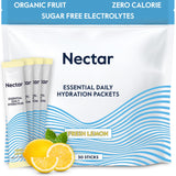 Nectar Hydration Packets – emballage élégant favorisant une hydratation rapide et pratique.