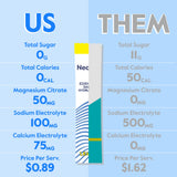 Nectar Hydration Packets poudre se dissolvant rapidement dans l'eau pour une hydratation fluide.