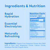 Sachets Nectar électrolytes sans sucre, fruits biologiques pour boisson légère