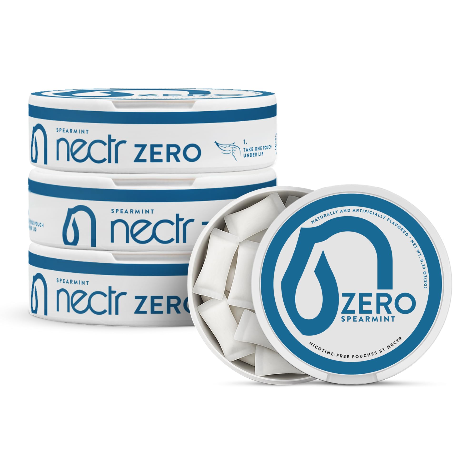 Nectr Zero sachets menthe - emballage sans sucre et calories