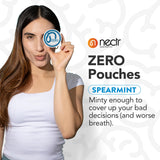 Nectr Zero sachets menthe - utilisation buccale simple au bureau