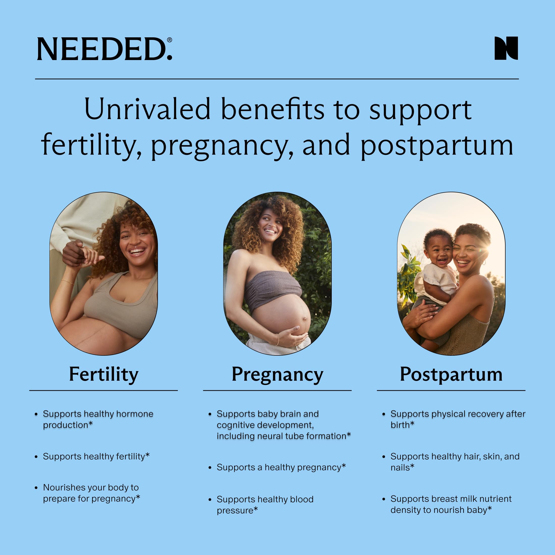 Needed Prenatal – qualité certifiée usine américaine et tests tiers.