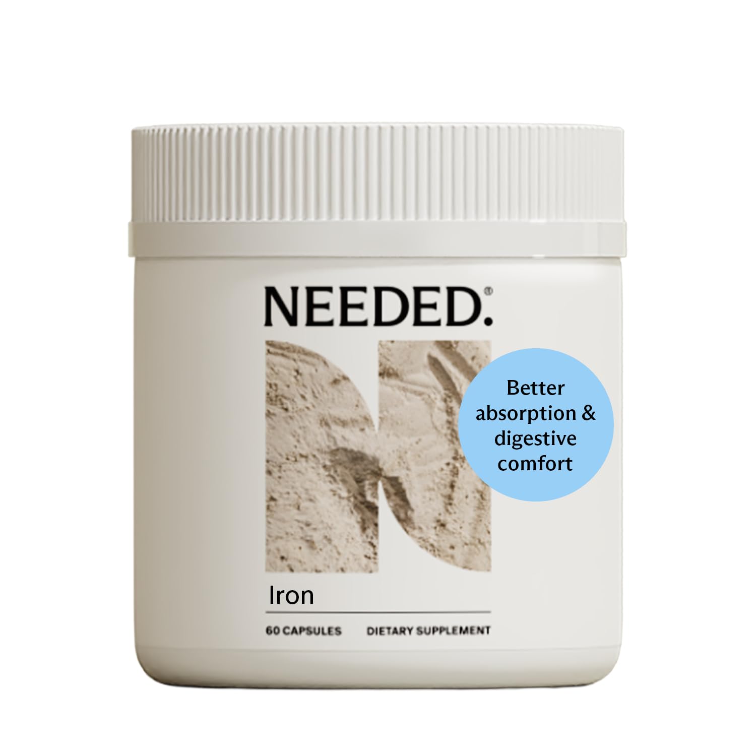 Needed Prenatal, fer-bouteille-dosage : gélules simples pour dosage adapté pendant grossesse.