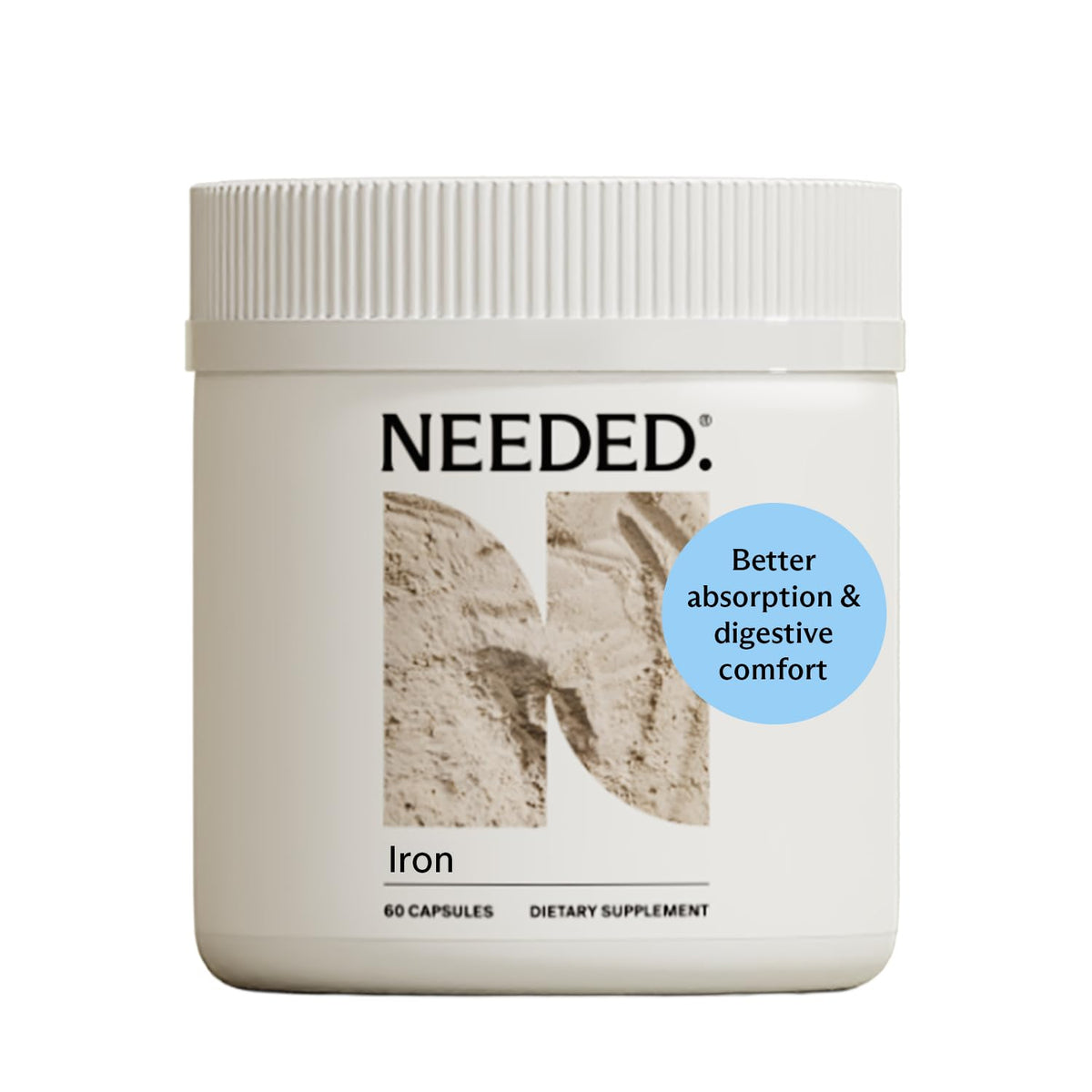 Needed Prenatal, fer-bouteille-dosage : gélules simples pour dosage adapté pendant grossesse.