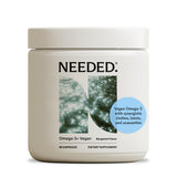 Needed Prenatal Omega-3 bouteille bergamote, pour une routine oméga-3 végétale agréable.