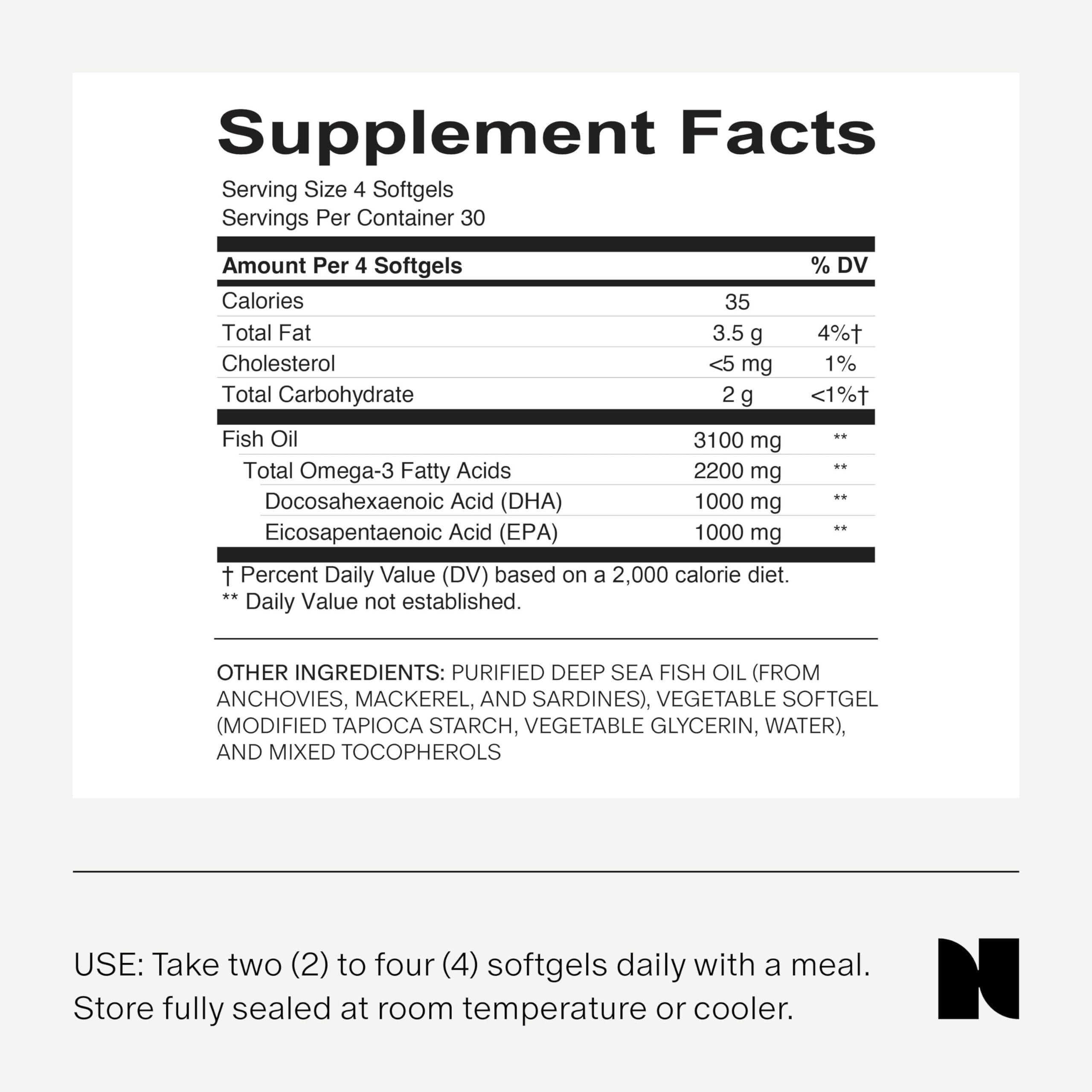 Needed Prenatal Omega-3: Gélules végétales, routine facile à intégrer.