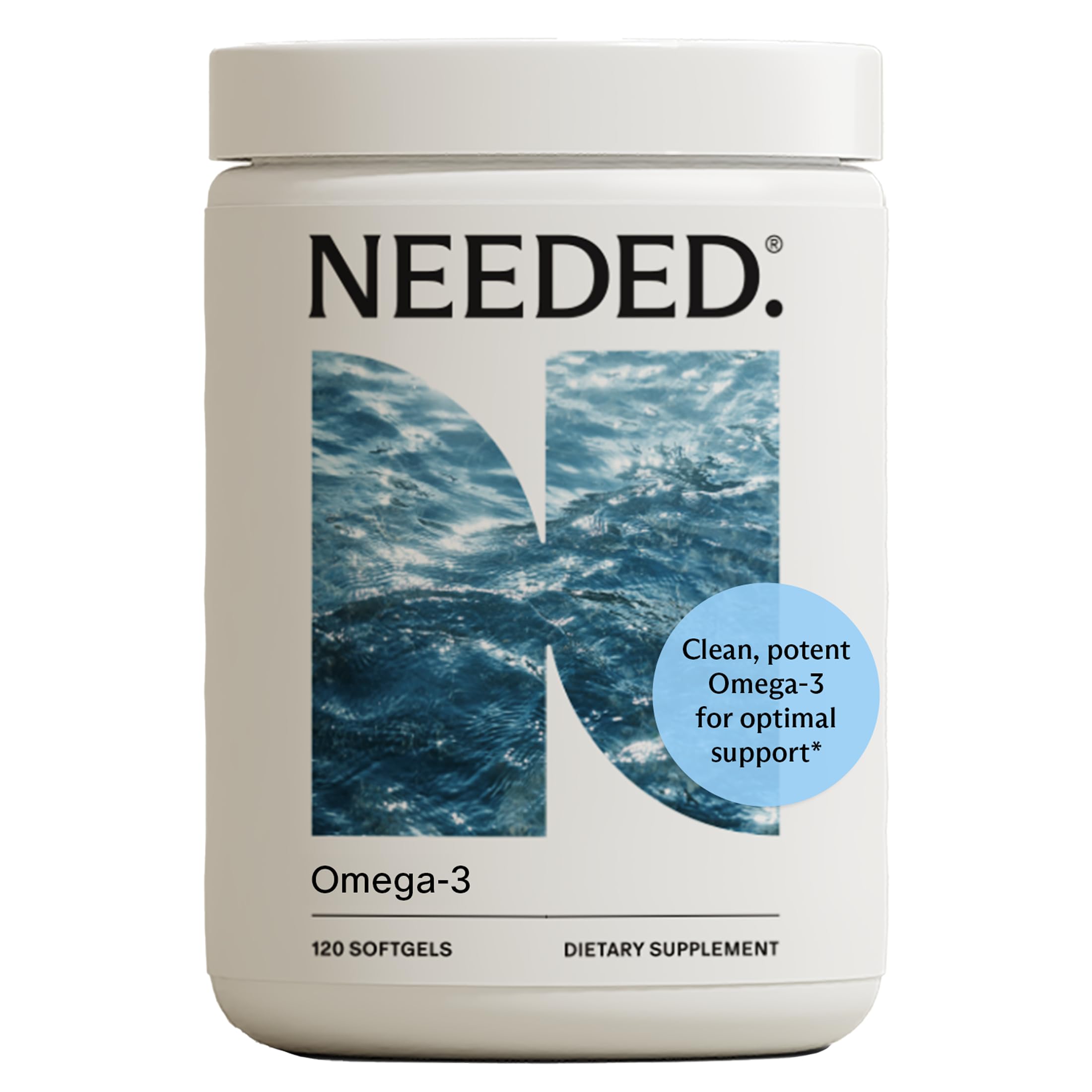 Bouteille Needed Prenatal Omega-3 visible, facile à intégrer dans votre routine quotidienne.