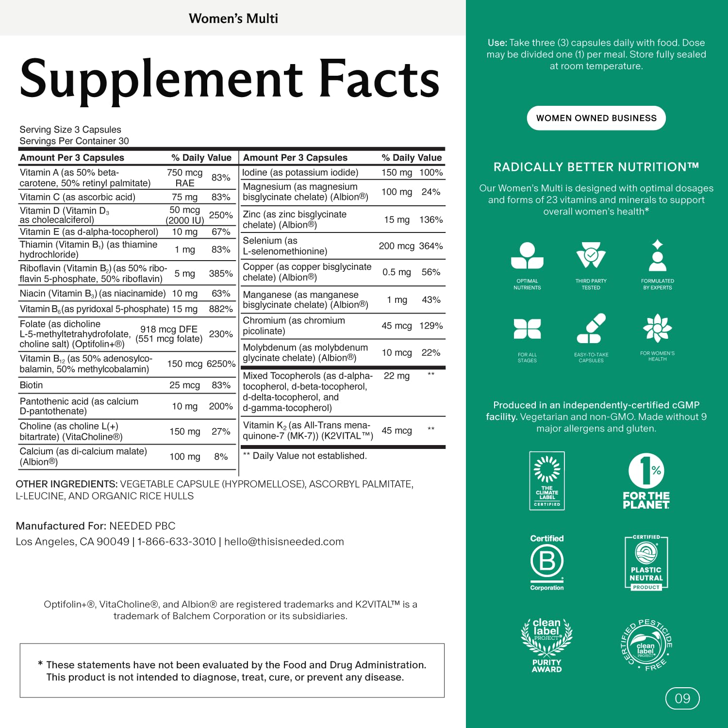 Needed vitamines-mineraux-composition: 23 nutriments clés pour l’énergie.