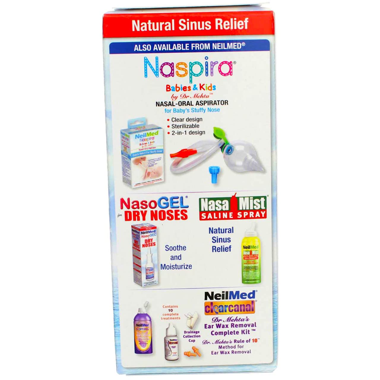 NeilMed dose-saline pré-mesure: dose précise pour un rinage confortable.