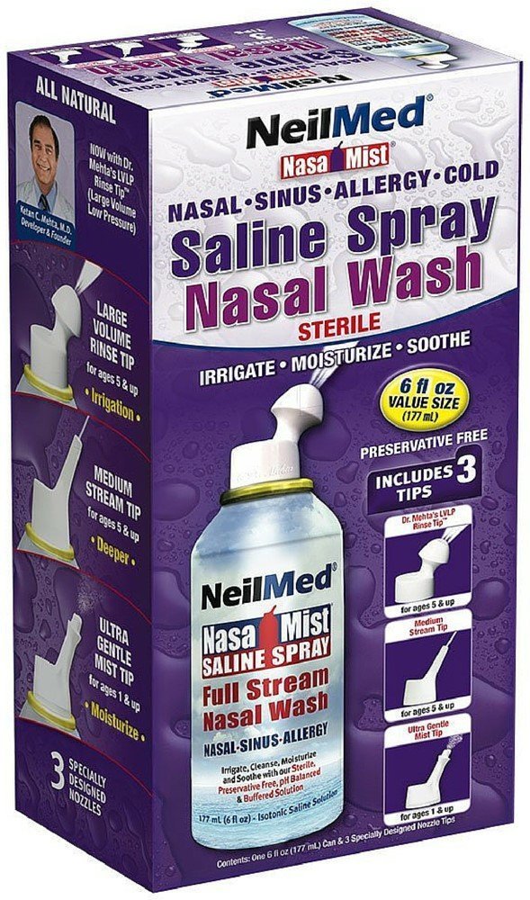 NeilMed Nasa Mist spray nasal tout-en-un pour nettoyer et hydrater les voies nasales