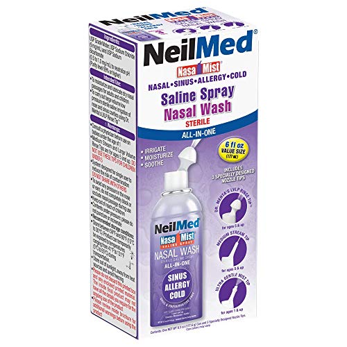 NeilMed NasaMist – brume fine pour une application nasale confortable.