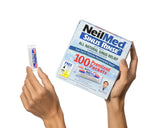Sachets bleus isotoniques NeilMed Sinus Rinse, solution adaptée au rinçage nasal.