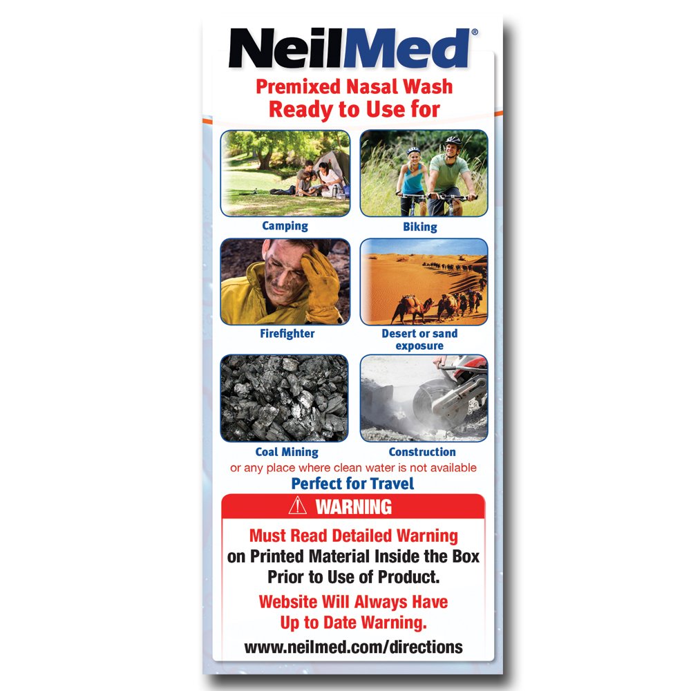 NeilMed SinuFlo Rinçage prêt à l’emploi – système de pression doux pour rinçage efficace