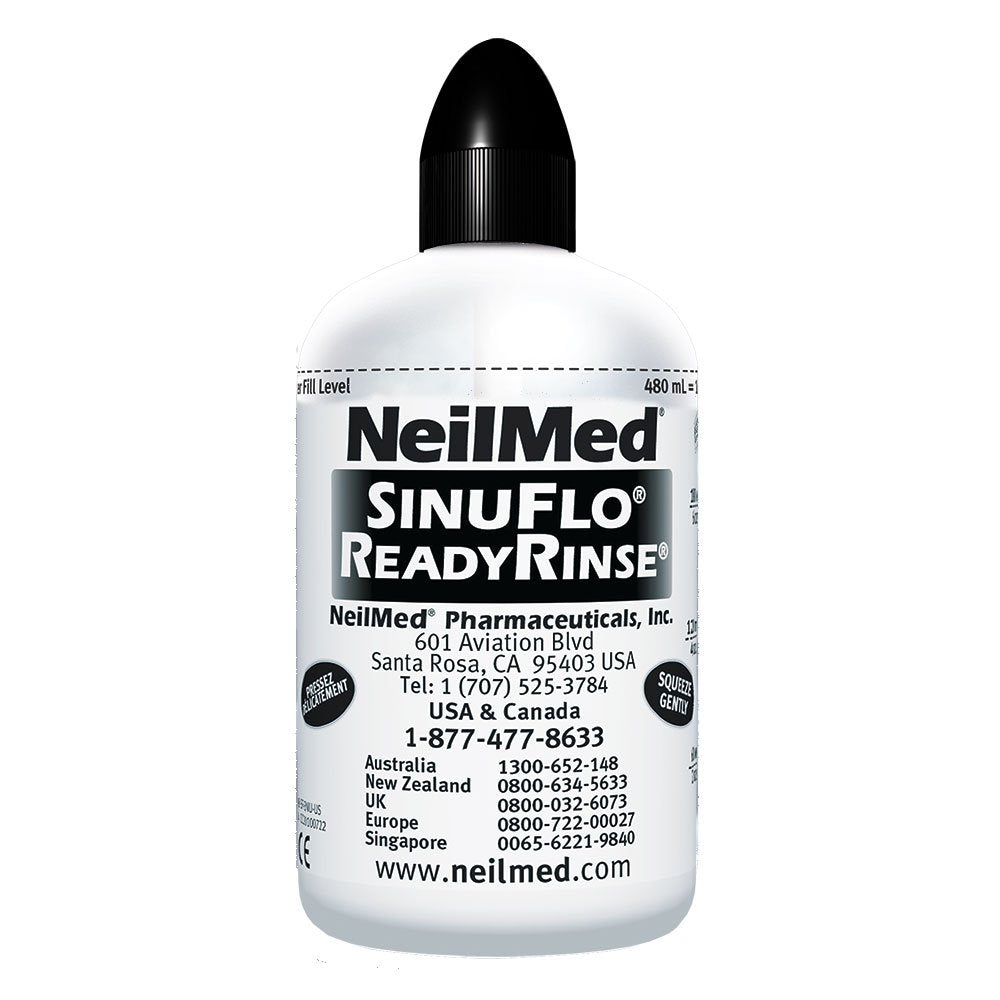 NeilMed SinuFlo Rinçage prêt à l’emploi – solution saline prête et naturelle