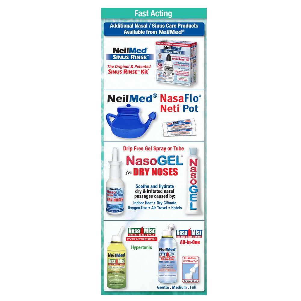 NeilMed Sinufrin Plus – emballage compact et format portable.