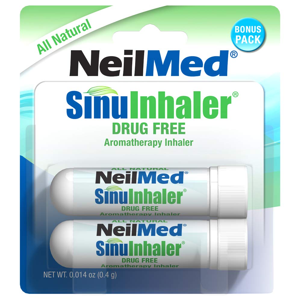 NeilMed SinuInhaler inhalateur d'aromathérapie rechargé pour une respiration plus libre.