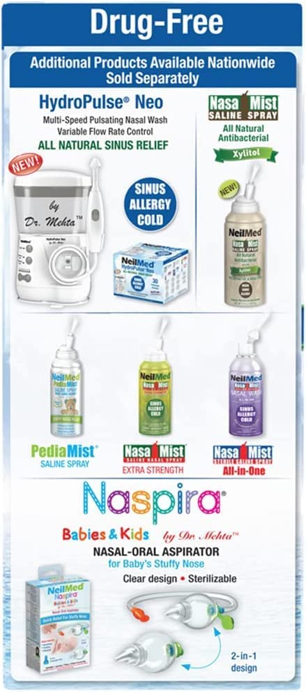 Sachet bleu isotoniques NeilMed Sinus Rinse pour rinçage doux