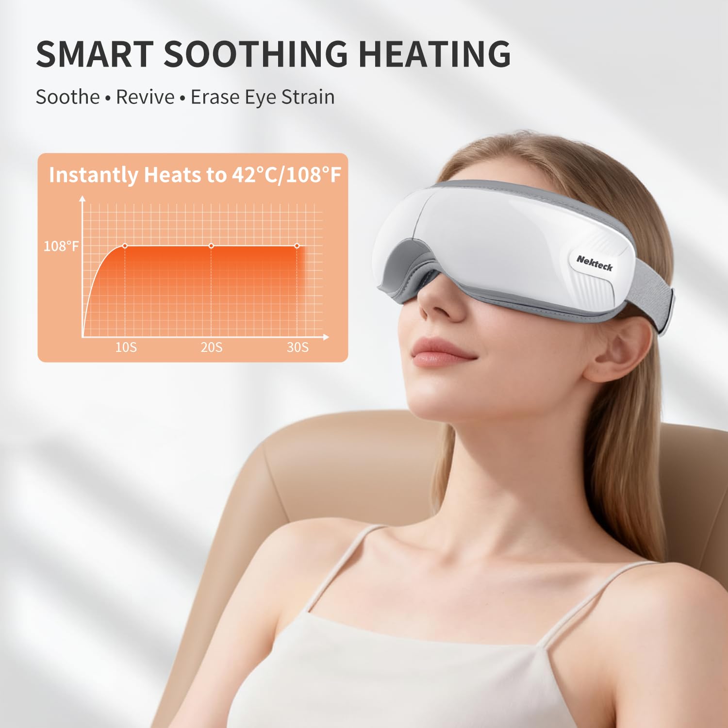 Pression d air ciblée sur les yeux avec Nekteck