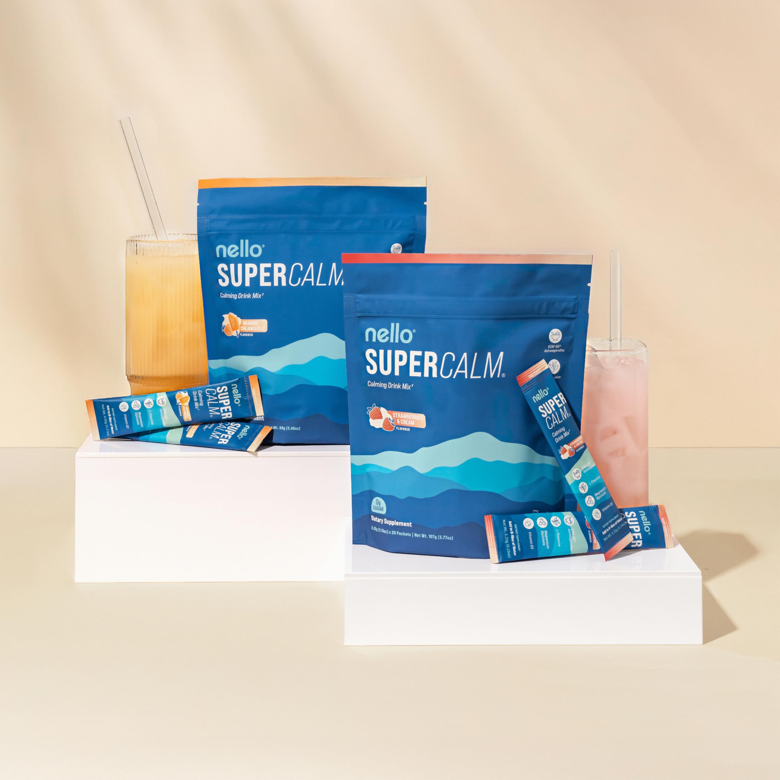 Nello Supercalm Ashwagandha KSM-66 et vitamine pour le calme