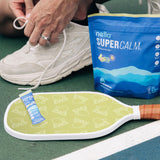 Nello SuperCalm ingrédients clés L-théanine et Ashwagandha pour l'équilibre.