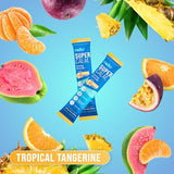 Nello SuperCalm, pot de poudre tropical tangerine, dosage facile pour une routine calme