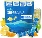 Nello SuperCalm poudre Limon Menthe prête à se dissoudre pour une détente légère.