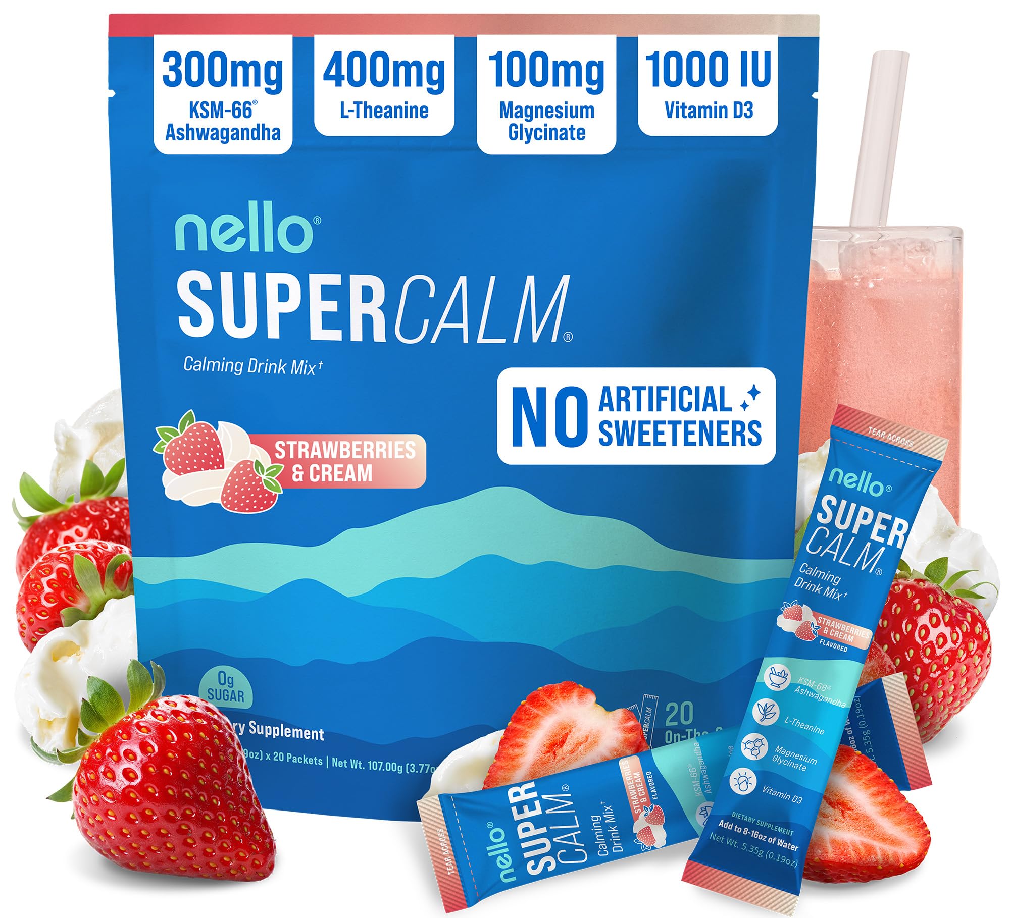 Nello Supercalm sachets pratiques pour une relaxation rapide et nomade