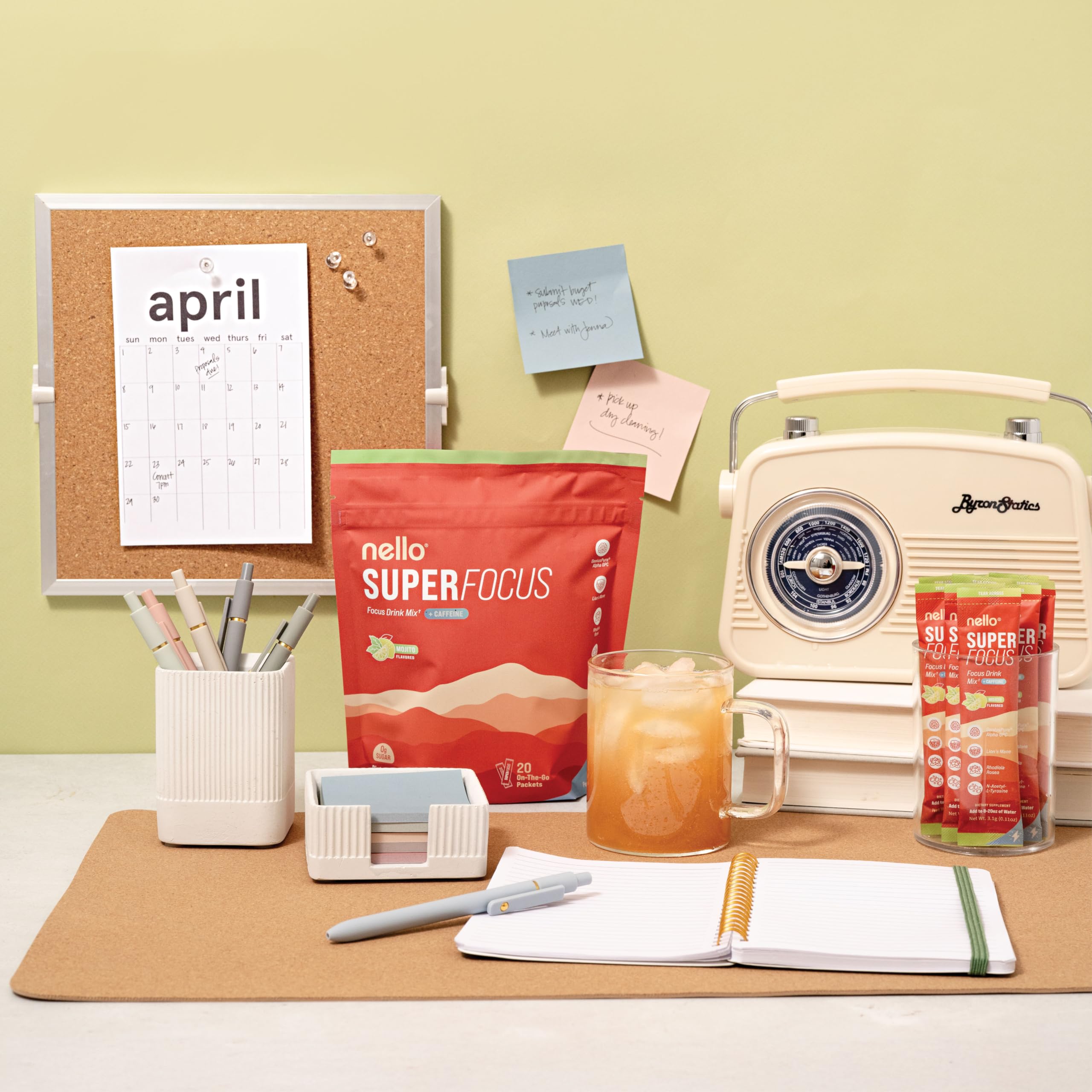 Nello Superfocus Mojito – emballage distinctif avec goût mojito sans calories.