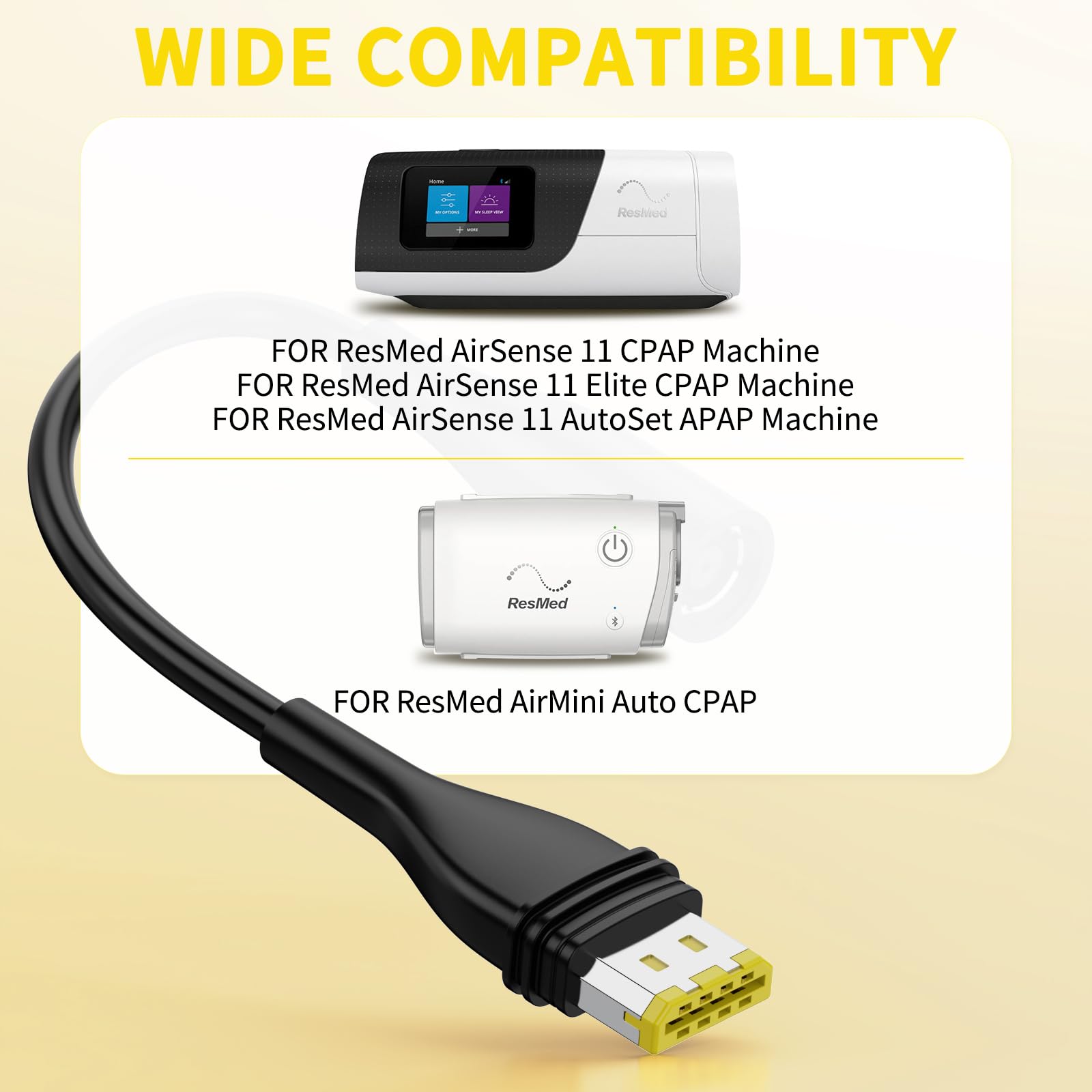 NENASEW adaptateur ResMed AirSense 10 vers AirSense 11, compatibilité étendue.