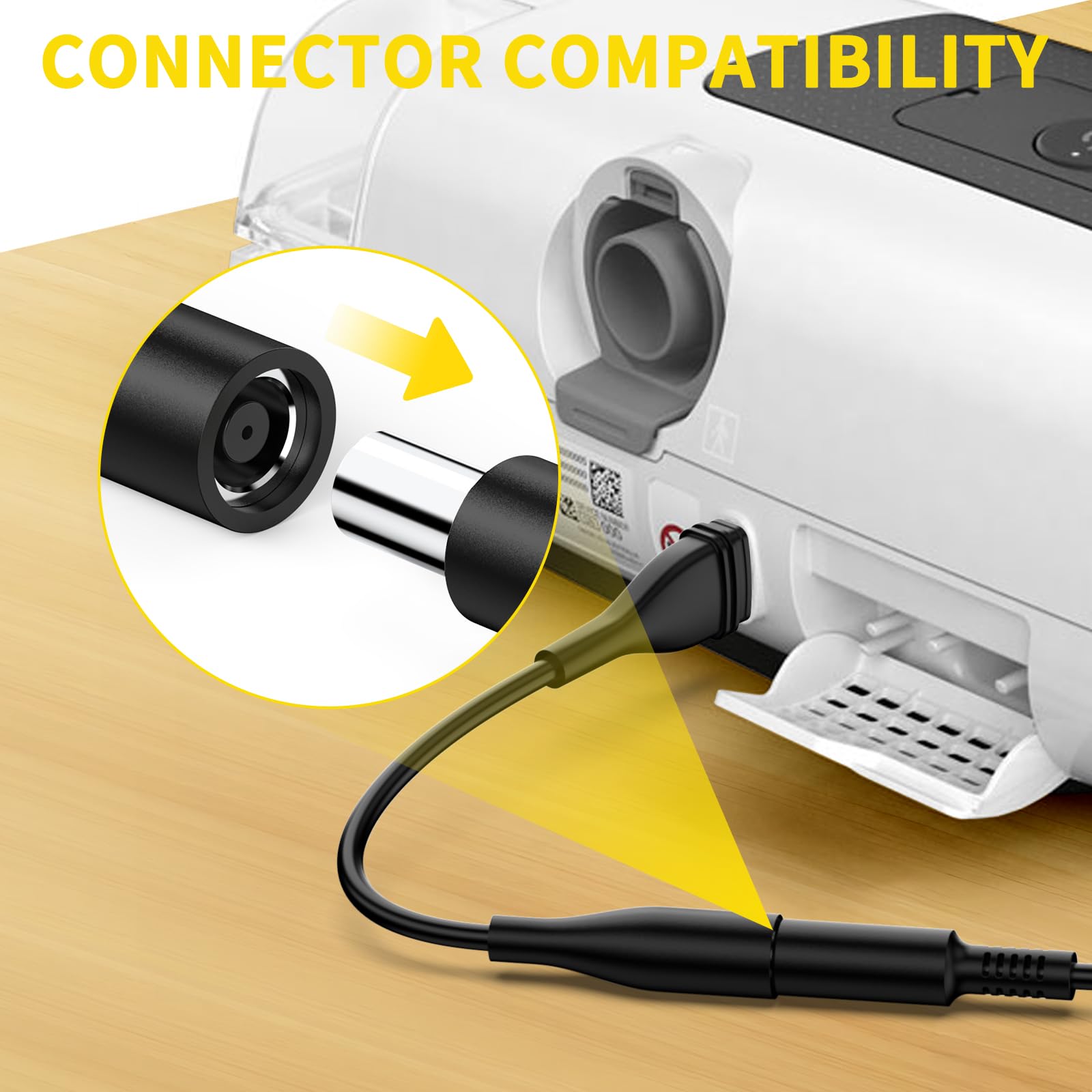 NENASEW câble puissance 65W AirSense 11, transmission sûre et efficace.