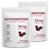 NenMaoKeNu Astaxanthine 12mg – bouteille et étiquette, soutien oculaire potentiellement renforcé.