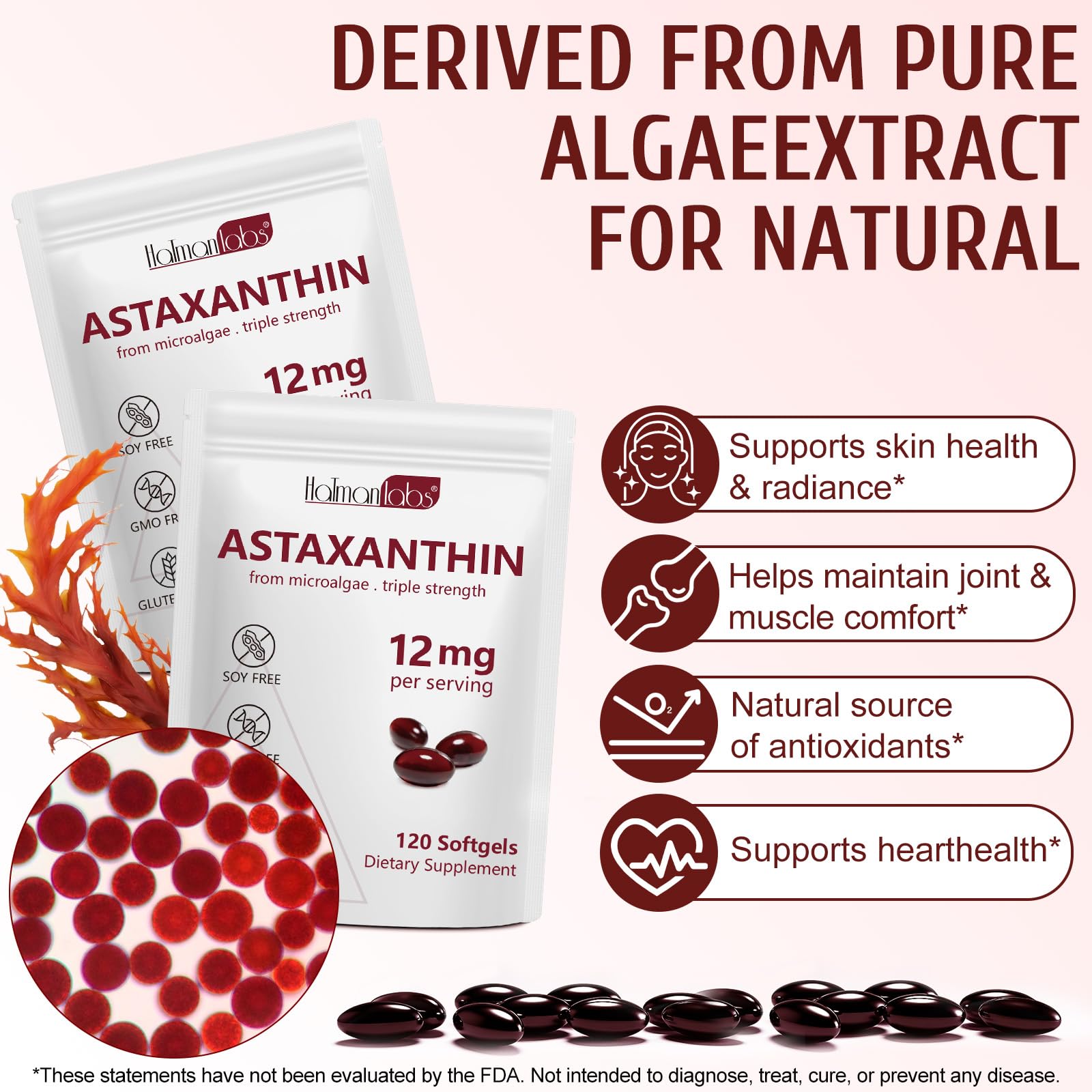 NenMaoKeNu Astaxanthine – Soutien peau et éclat naturel.