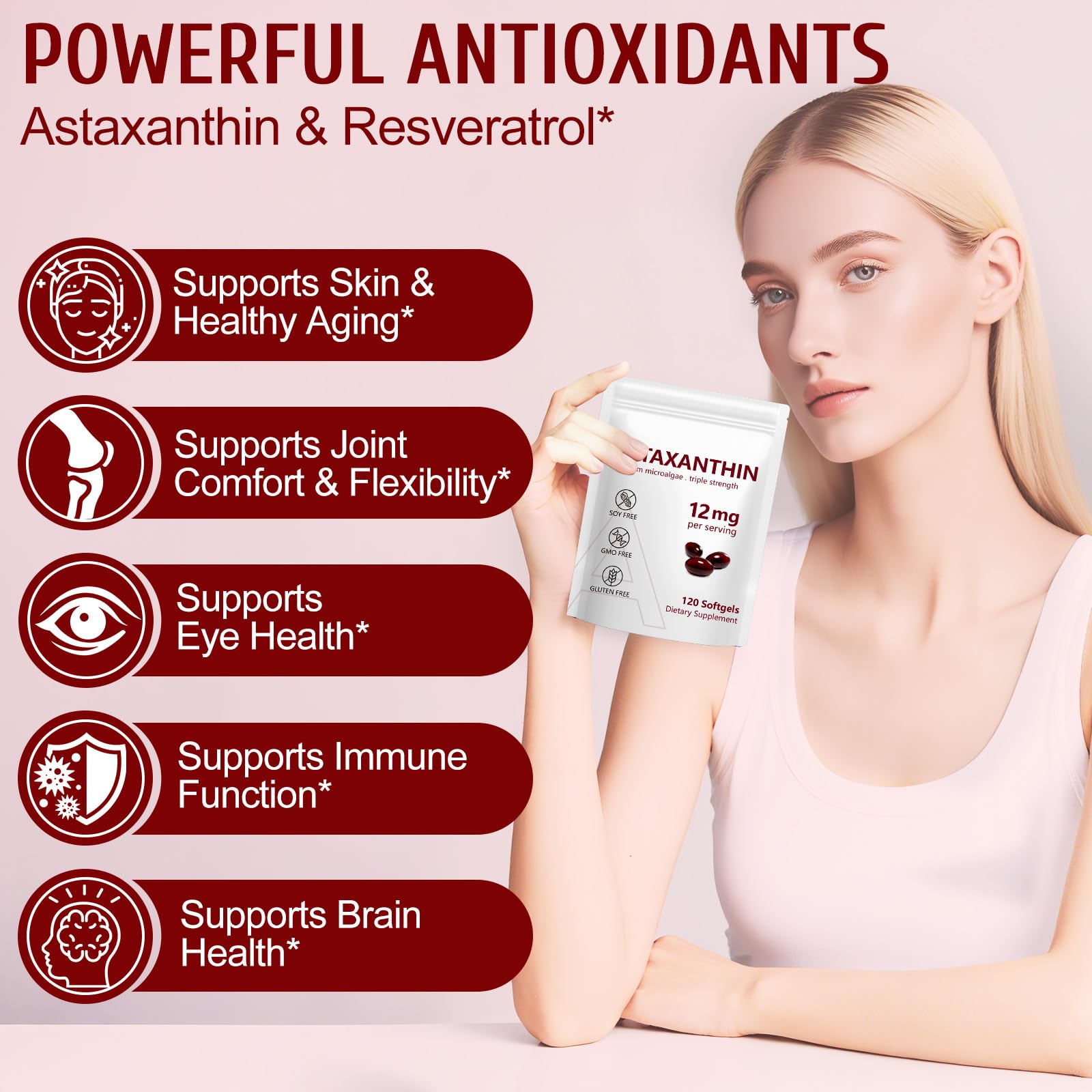 NenMaoKeNu Astaxanthine – Protection antioxydante naturelle au quotidien.
