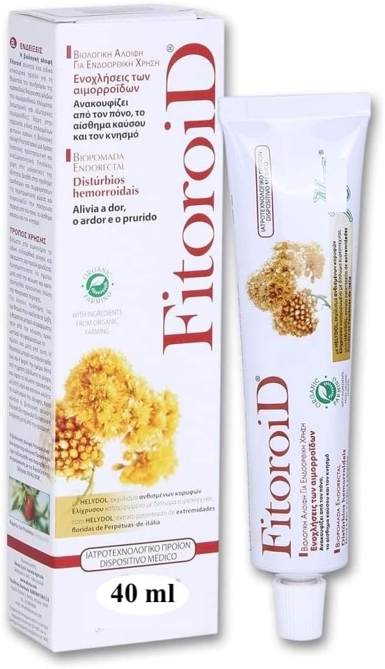 Neo Fitoroid Bio Pommade: bouteille de 40 ml prête à soulager démangeaisons et douleurs.