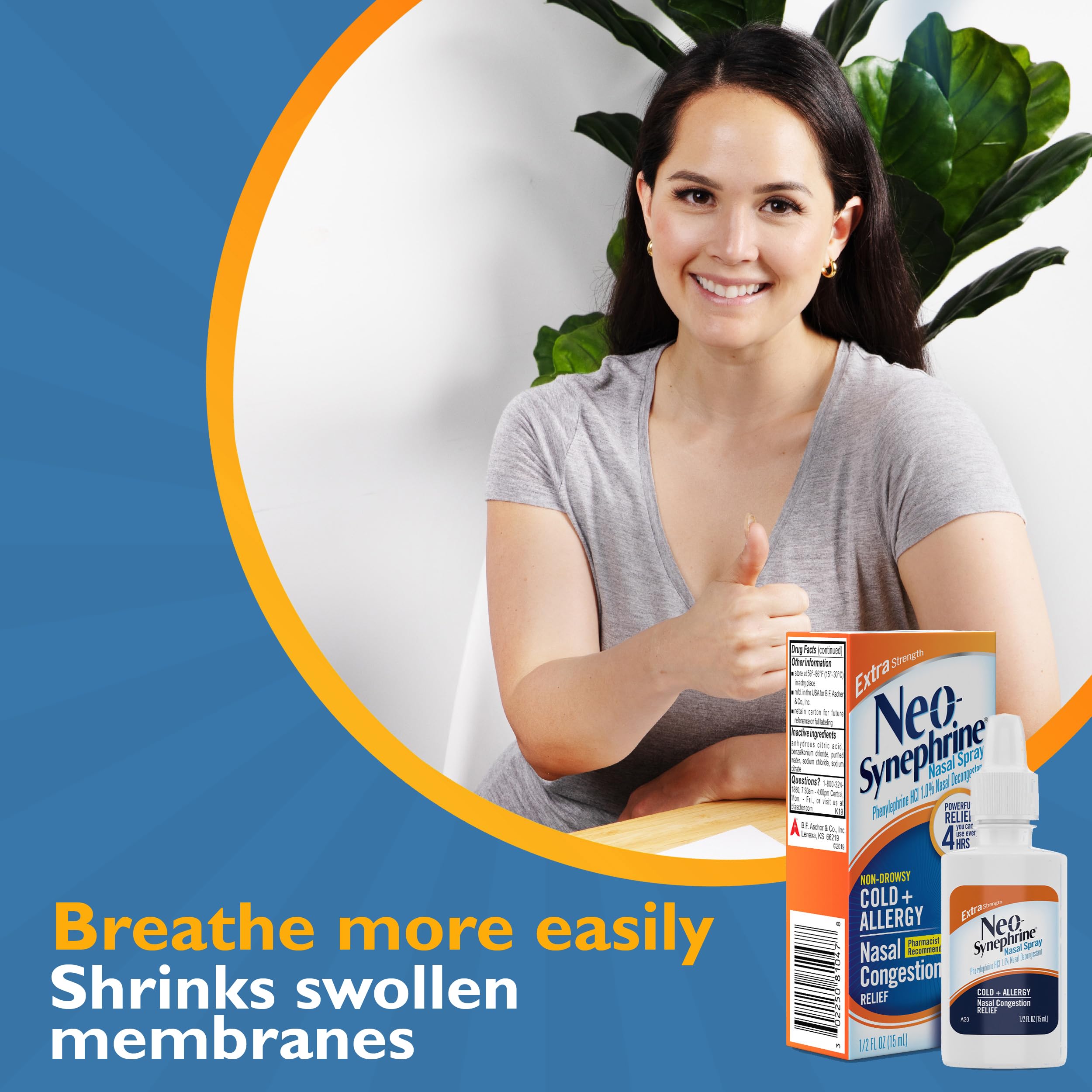 Utilisation quotidienne du Neo-Synephrine spray nasal, solution pratique à portée de main.