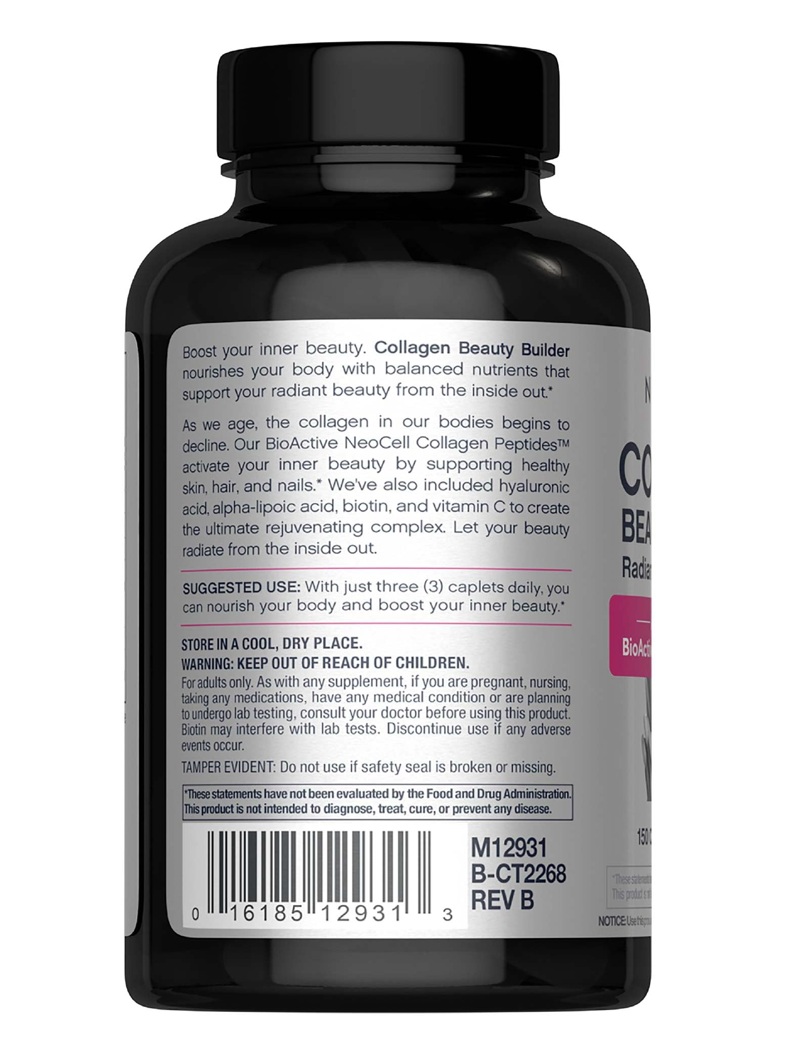 NeoCell Collagen avec acide hyaluronique: hydratation durable