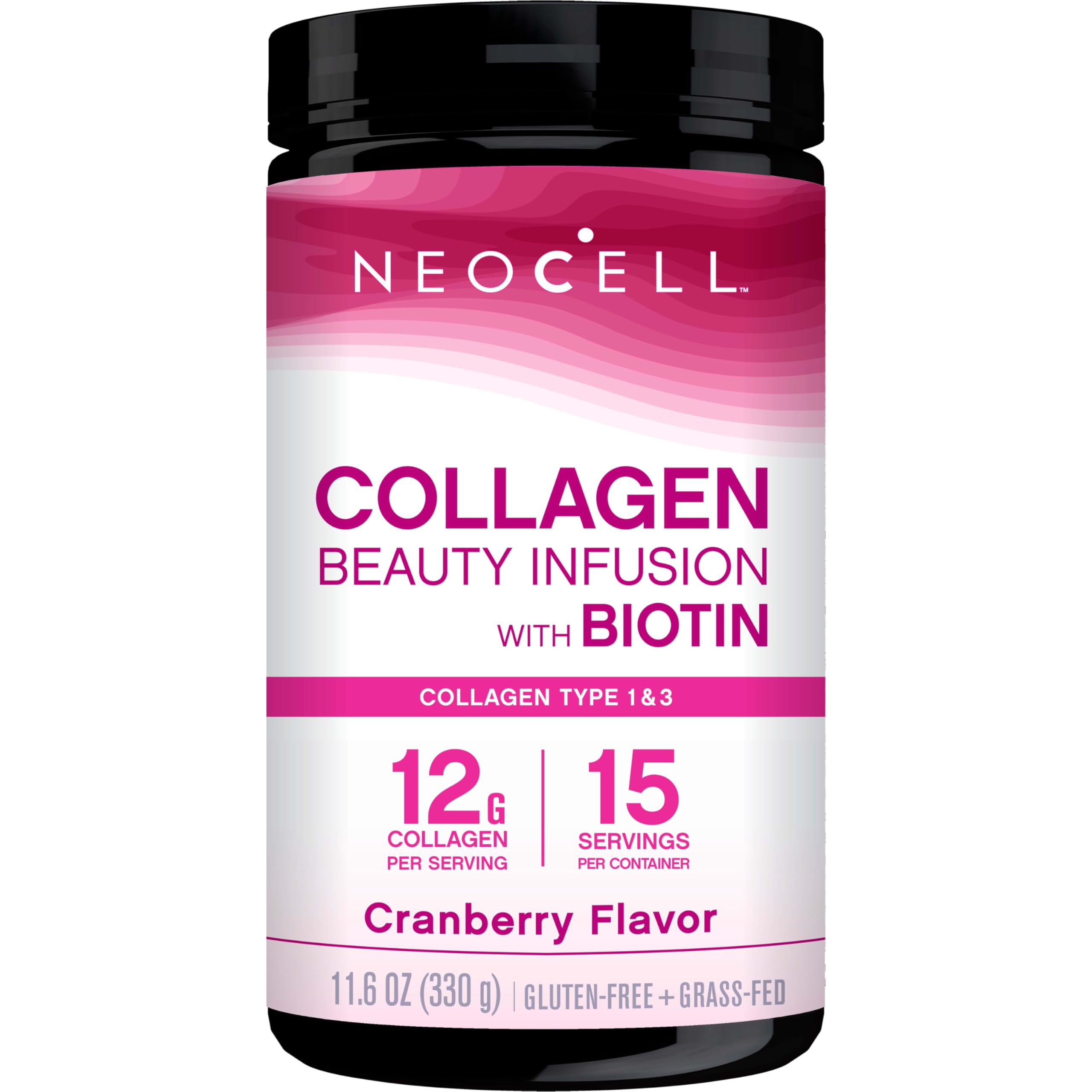 NeoCell Collagène Beauté Infusion en pot prêt à être mélangé dans une boisson.