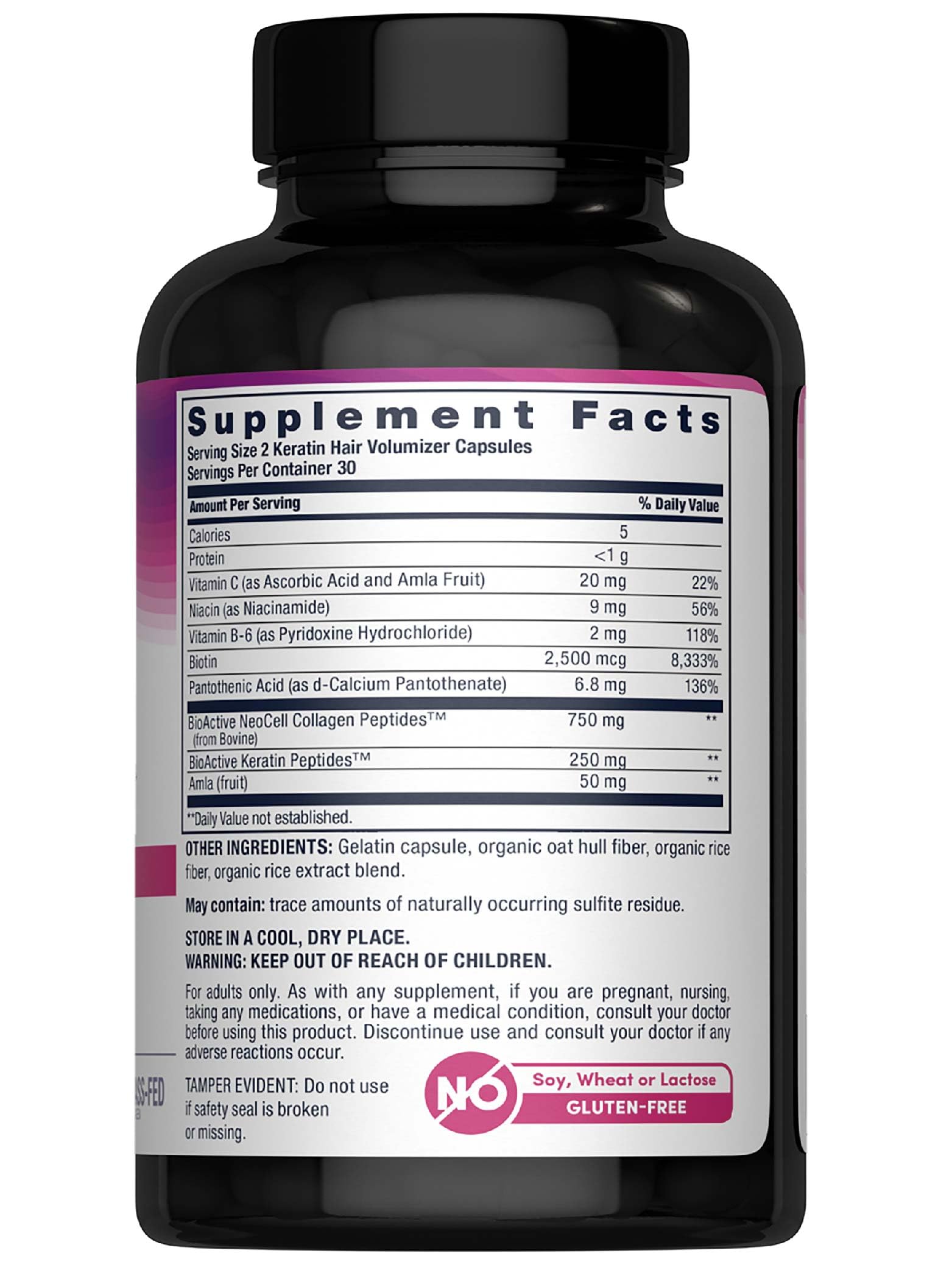 Gélules NeoCell Keratine, formulation pour brillance et solidité des cheveux.