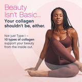 NeoCell Multi Collagen caplets, gros plan des caplets lisses et brillants.